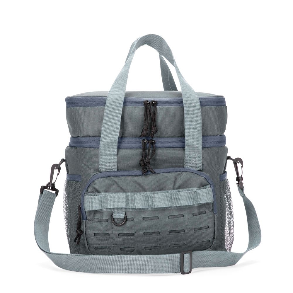 BOLSA TÉRMICA DUPLA 16L SPX-19079-CIN NA COR CINZA