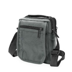 BOLSA DE OMBRO EM NYLON  SPX-12095B-CIN NA COR CINZA