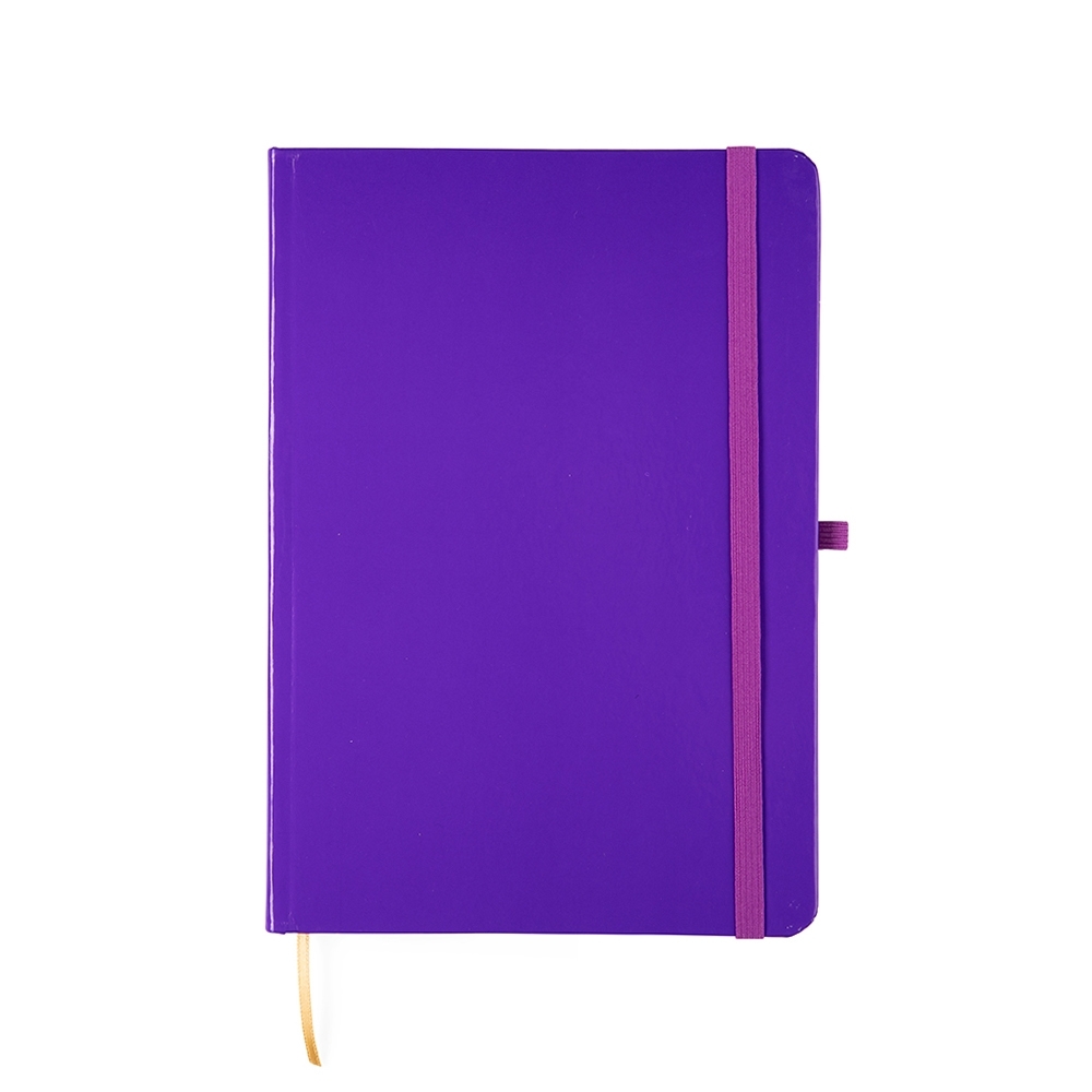 CADERNETA LAMINADA COM PAUTA SPX-15460P-ROX NA COR ROXO