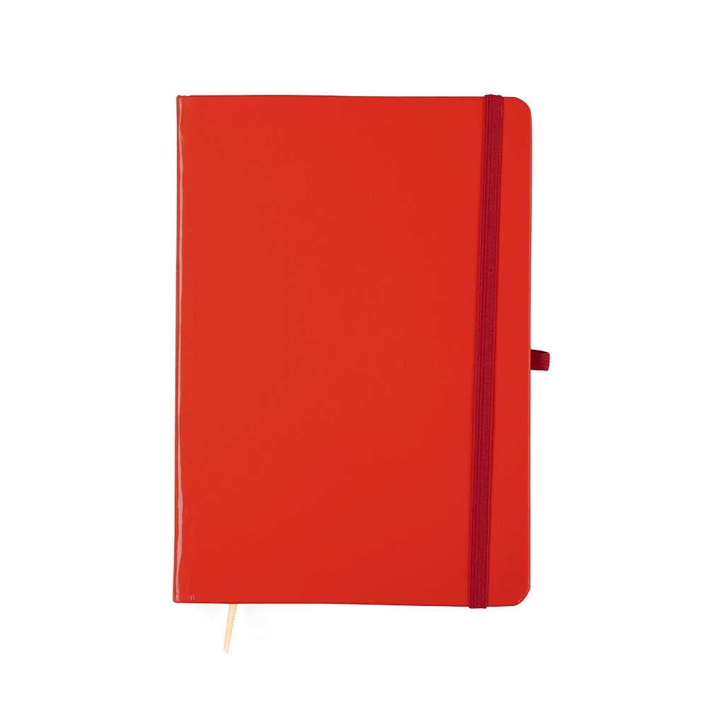 CADERNETA LAMINADA COM PAUTA SPX-15460P-VM NA COR VERMELHO