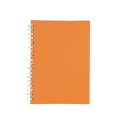 CADERNO CAPA FOSCA COM PAUTA SPX-15466F-LAR NA COR LARANJA