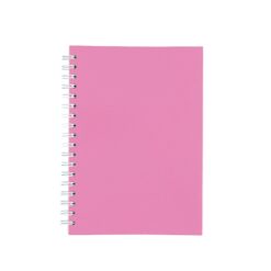 CADERNO CAPA FOSCA COM PAUTA SPX-15466F-ROS NA COR ROSA