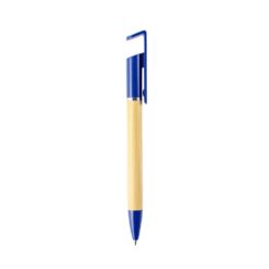CANETA ECOLÓGICA COM SUPORTE PARA CELULAR SPX-15410-AZU/BMB NA COR AZUL