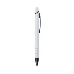 CANETA METAL TOUCH SPX-08161TD-BCO/PRE NA COR BRANCO