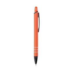 CANETA METAL TOUCH SPX-08161TD-LAR/PRE NA COR LARANJA