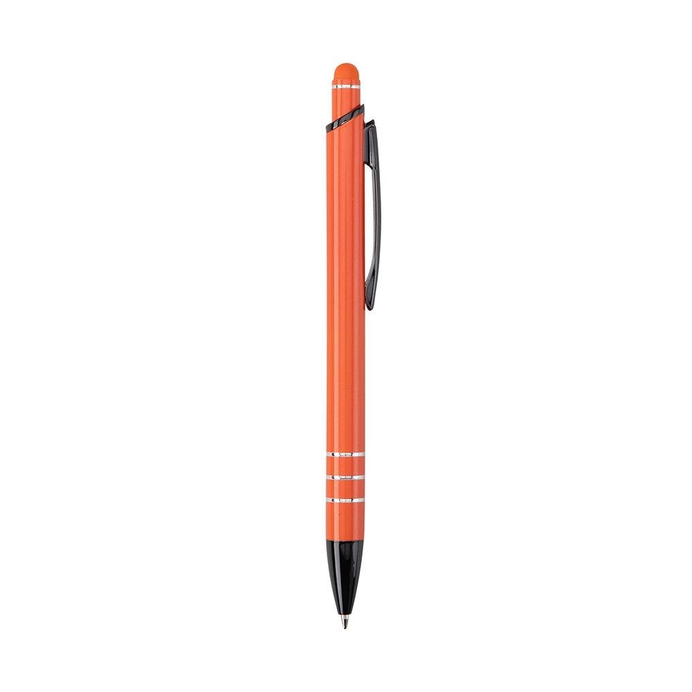 CANETA METAL TOUCH SPX-08161TD-LAR/PRE NA COR LARANJA