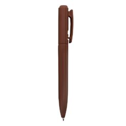 CANETA PLÁSTICA LEITOSA SPX-01091L-MAR NA COR MARROM