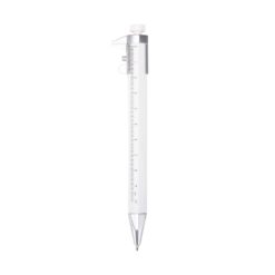 CANETA PLÁSTICA PAQUIMETRO SPX-09254-BCO/CIN NA COR BRANCO
