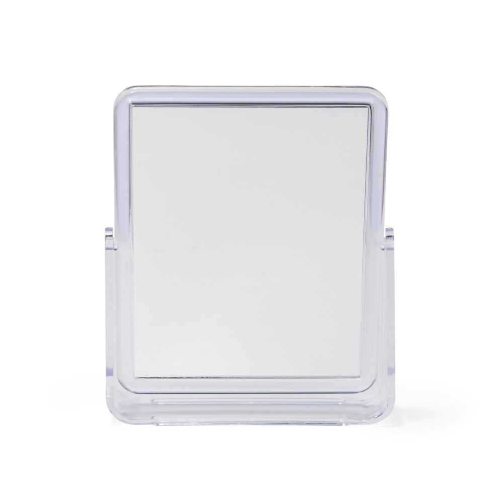 ESPELHO DE MESA PLÁSTICO SPX-19099-TRA NA COR TRANSPARENTE