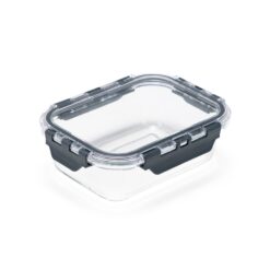 MARMITA DE VIDRO 600ML SPX-09209-TRA/PRE NA COR TRANSPARENTE